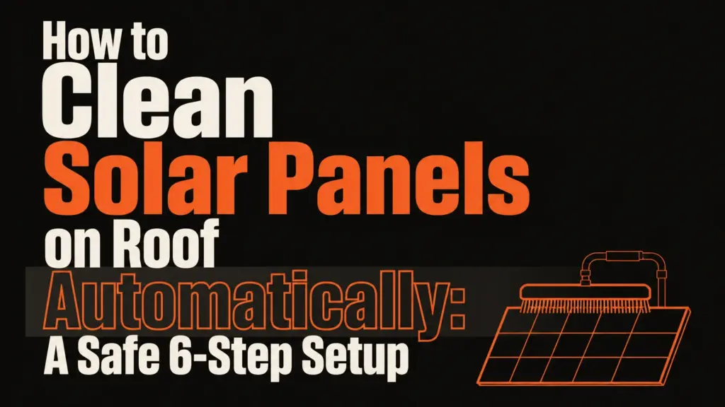 How to Clean Solar Panels on Roof Automatically: A Safe 6-Step Setup