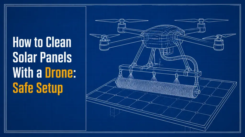 How to Clean Solar Panels With a Drone: Safe Setup