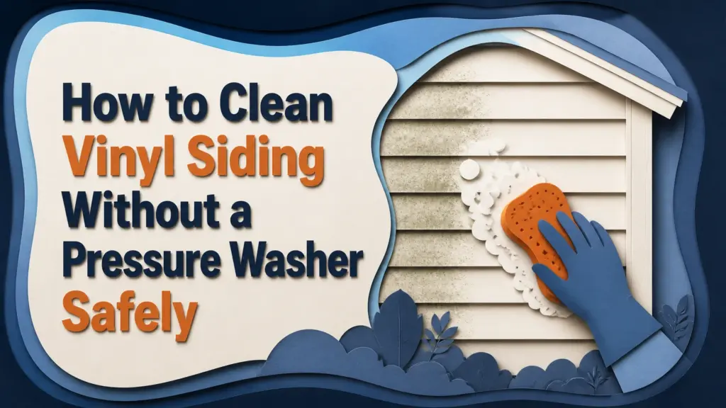 How to Clean Vinyl Siding Without a Pressure Washer Safely