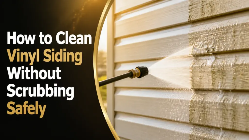 How to Clean Vinyl Siding Without Scrubbing Safely