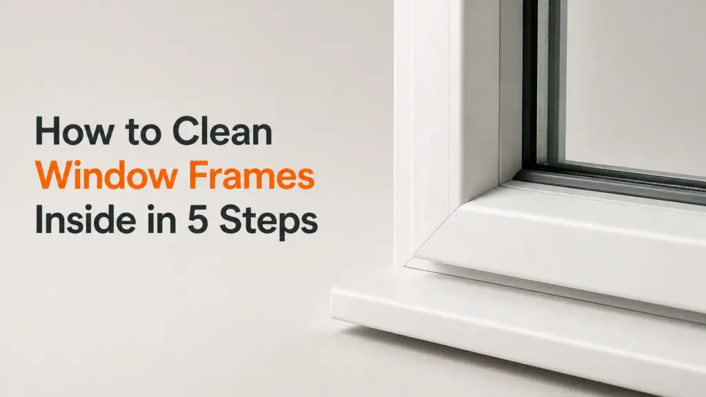 How to Clean Window Frames Inside in 5 Steps