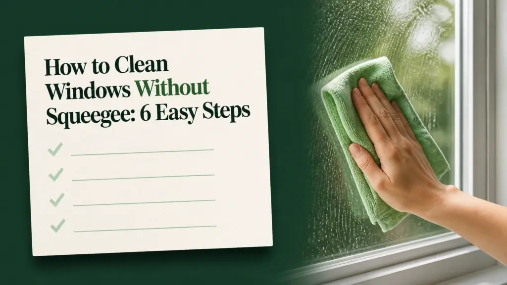 How to Clean Windows Without Squeegee: 6 Easy Steps