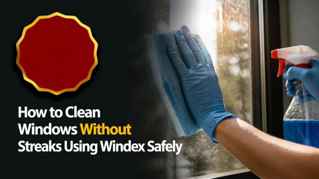 How to Clean Windows Without Streaks Using Windex Safely