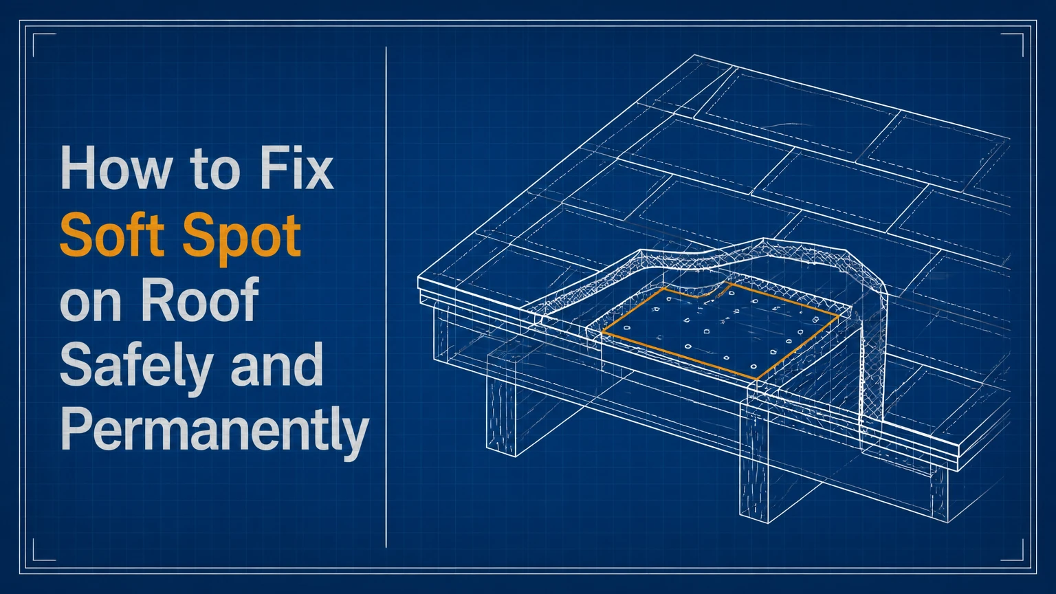 How to Fix Soft Spot on Roof Safely and Permanently