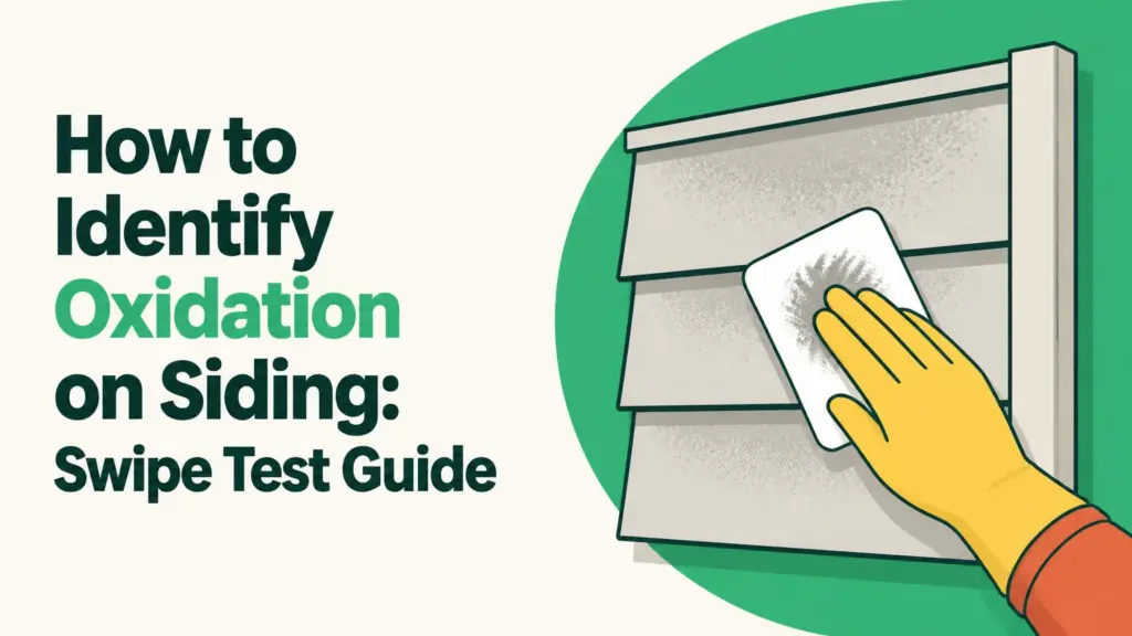 how to identify oxidation on siding