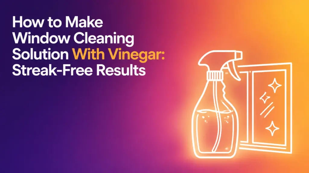 How to Make Window Cleaning Solution With Vinegar: Streak-Free Results