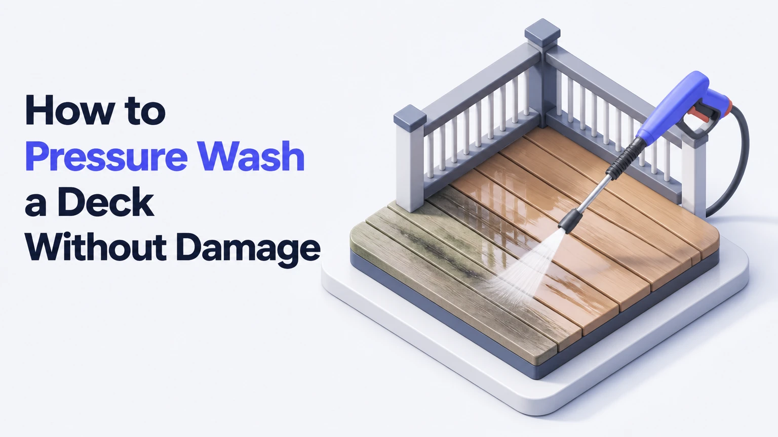 How to Pressure Wash a Deck Without Damage