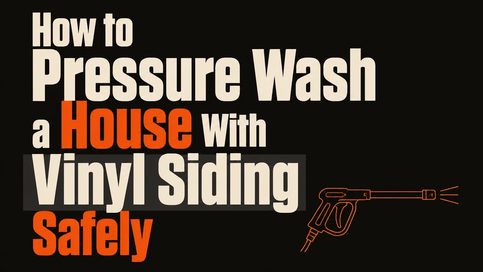 How to Pressure Wash a House With Vinyl Siding Safely