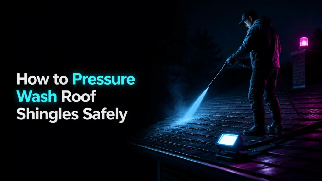 How to Pressure Wash Roof Shingles Safely