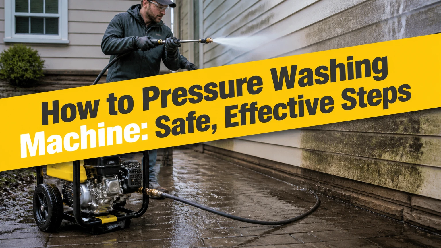How to Pressure Washing Machine: Safe, Effective Steps
