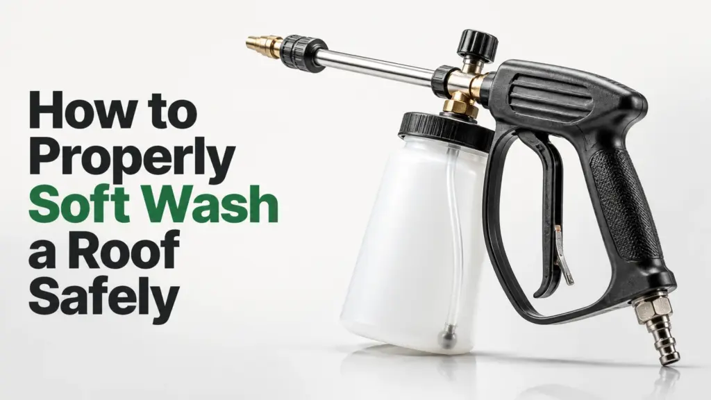 How to Properly Soft Wash a Roof Safely