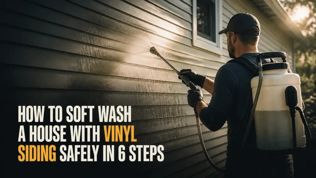 How to Soft Wash a House With Vinyl Siding Safely in 6 Steps