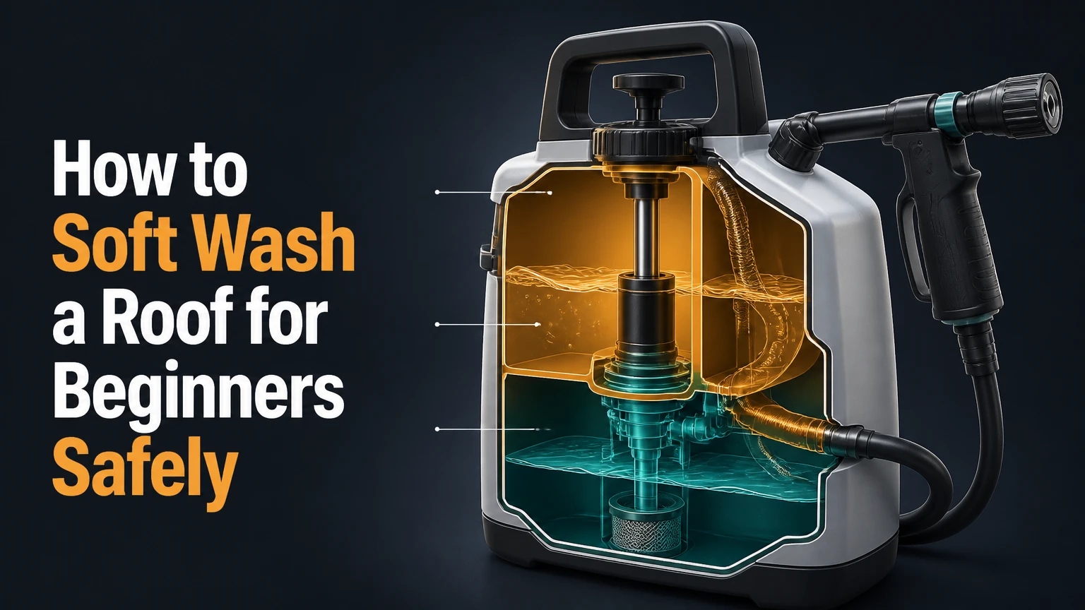 How to Soft Wash a Roof for Beginners Safely