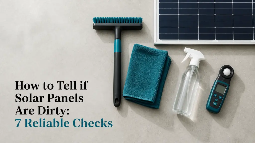 how to tell if solar panels are dirty