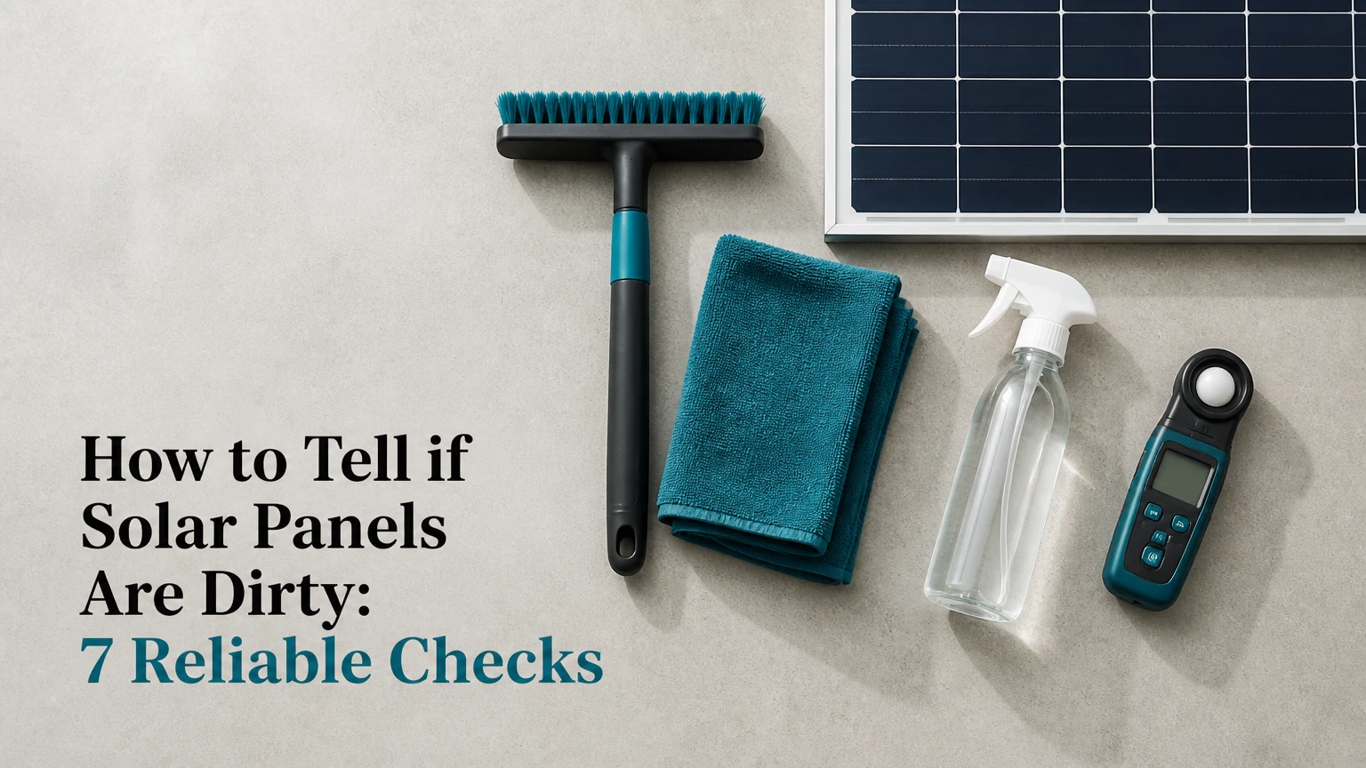 how to tell if solar panels are dirty