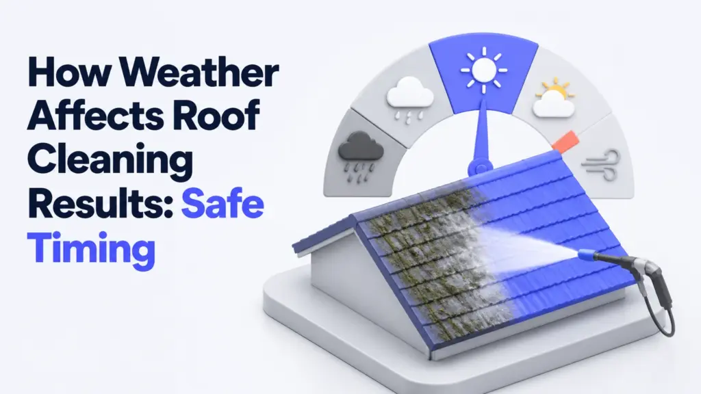 how weather affects roof cleaning results