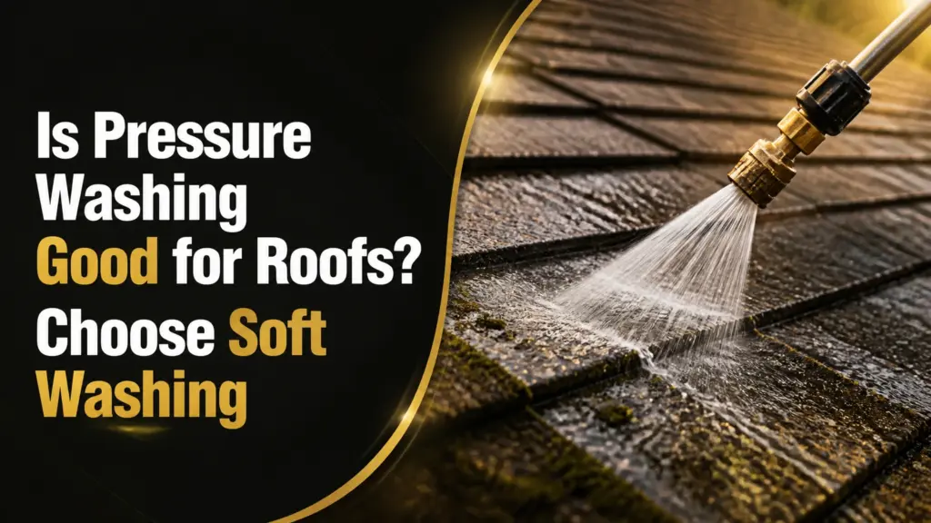 Is Pressure Washing Good for Roofs? Choose Soft Washing