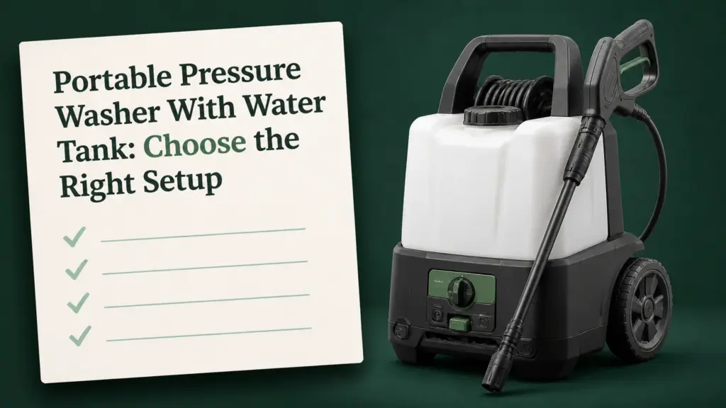 Portable Pressure Washer With Water Tank: Choose the Right Setup