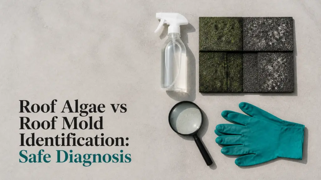 roof algae vs roof mold identification