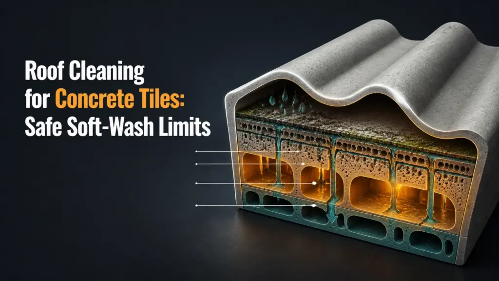 roof cleaning for concrete tiles