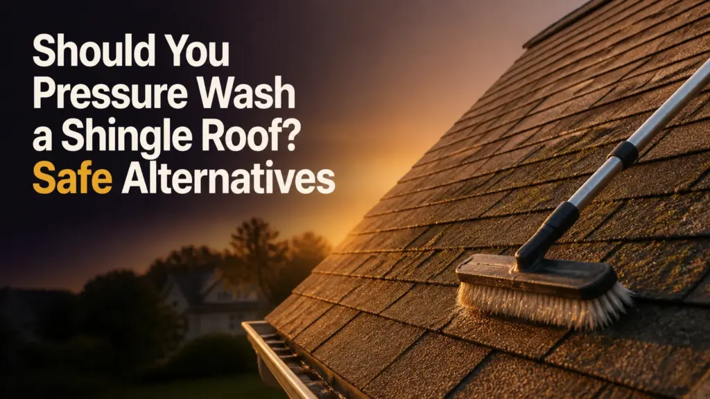 Should You Pressure Wash a Shingle Roof? Safe Alternatives