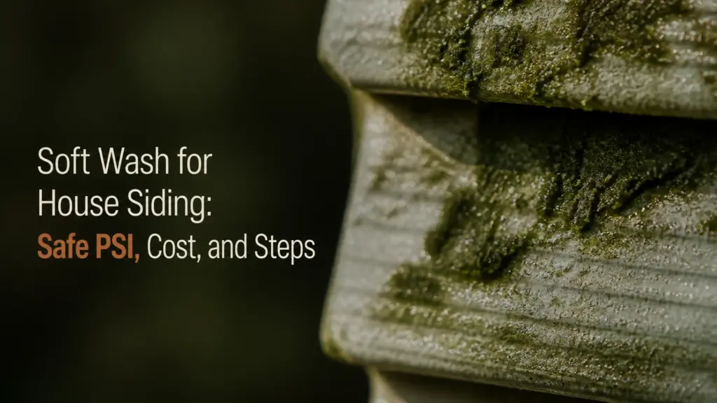 Soft Wash for House Siding: Safe PSI, Cost, and Steps