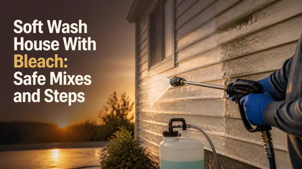 Soft Wash House With Bleach: Safe Mixes and Steps