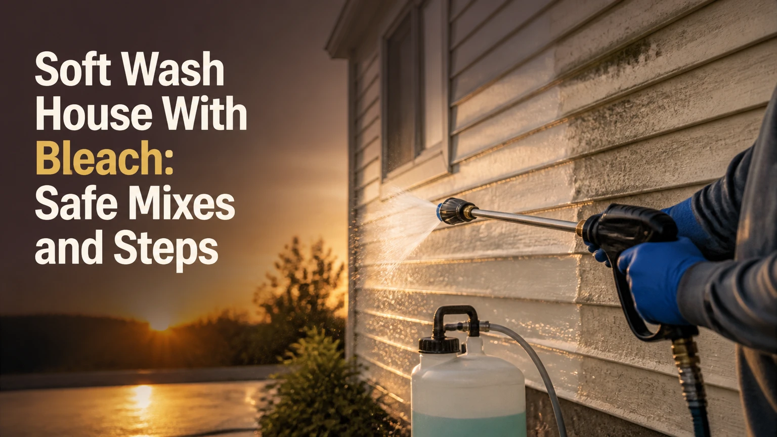 Soft Wash House With Bleach: Safe Mixes and Steps
