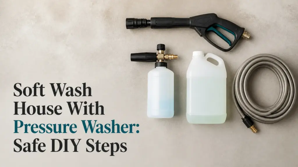 Soft Wash House With Pressure Washer: Safe DIY Steps