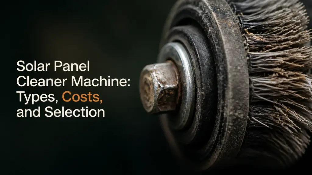 Solar Panel Cleaner Machine: Types, Costs, and Selection