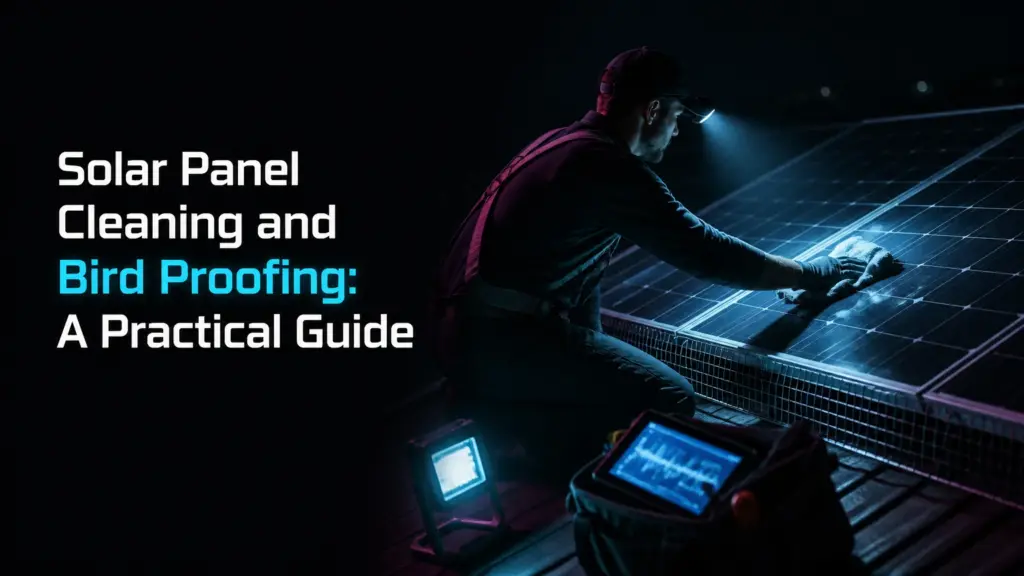 Solar Panel Cleaning and Bird Proofing: A Practical Guide