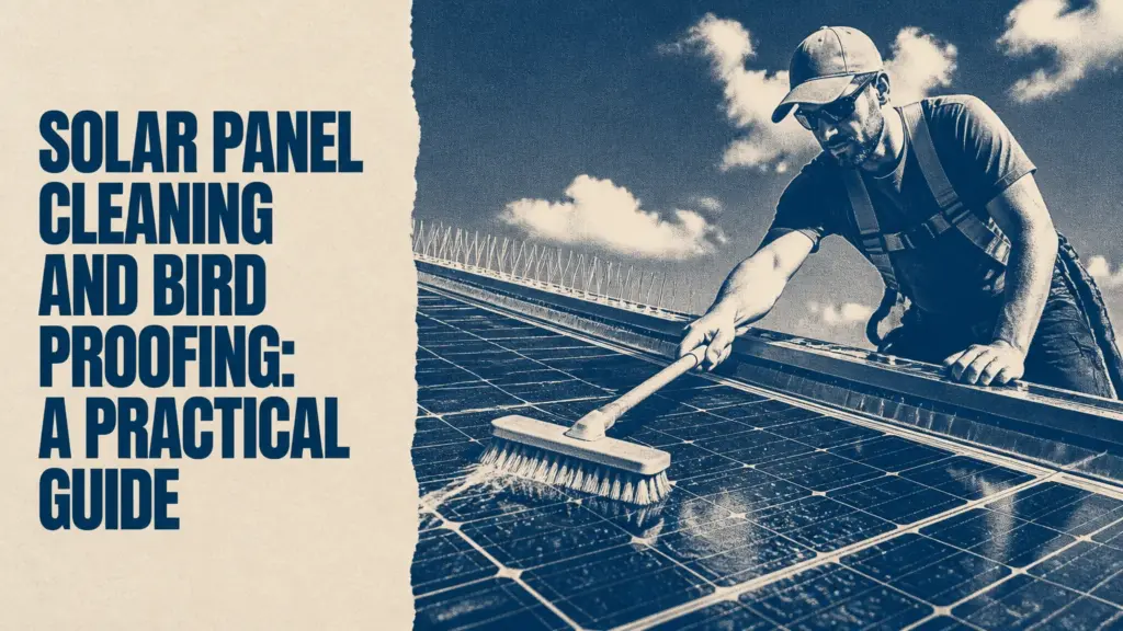 Solar Panel Cleaning and Bird Proofing: A Practical Guide