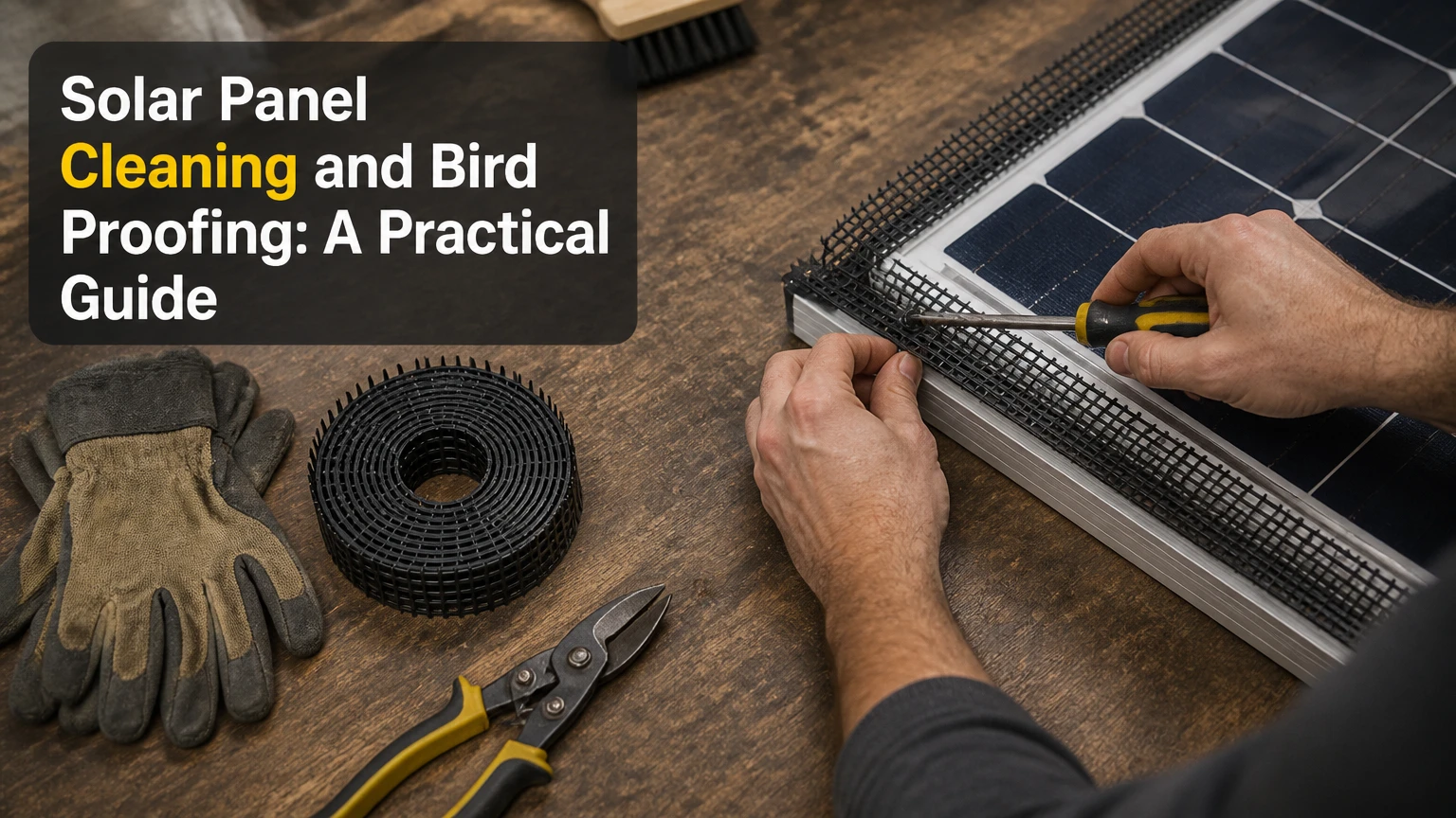 Solar Panel Cleaning and Bird Proofing: A Practical Guide