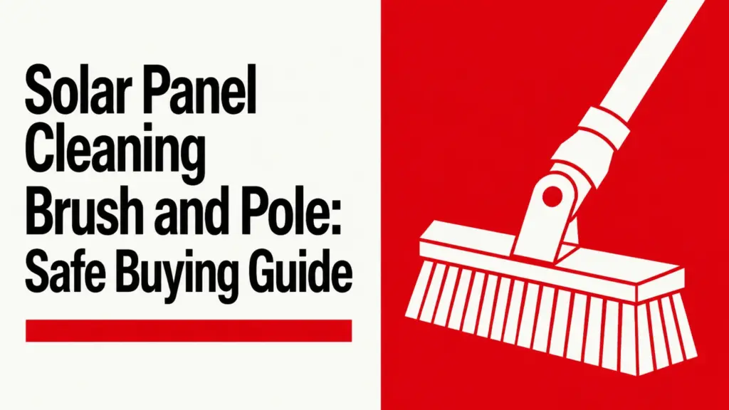 Solar Panel Cleaning Brush and Pole: Safe Buying Guide