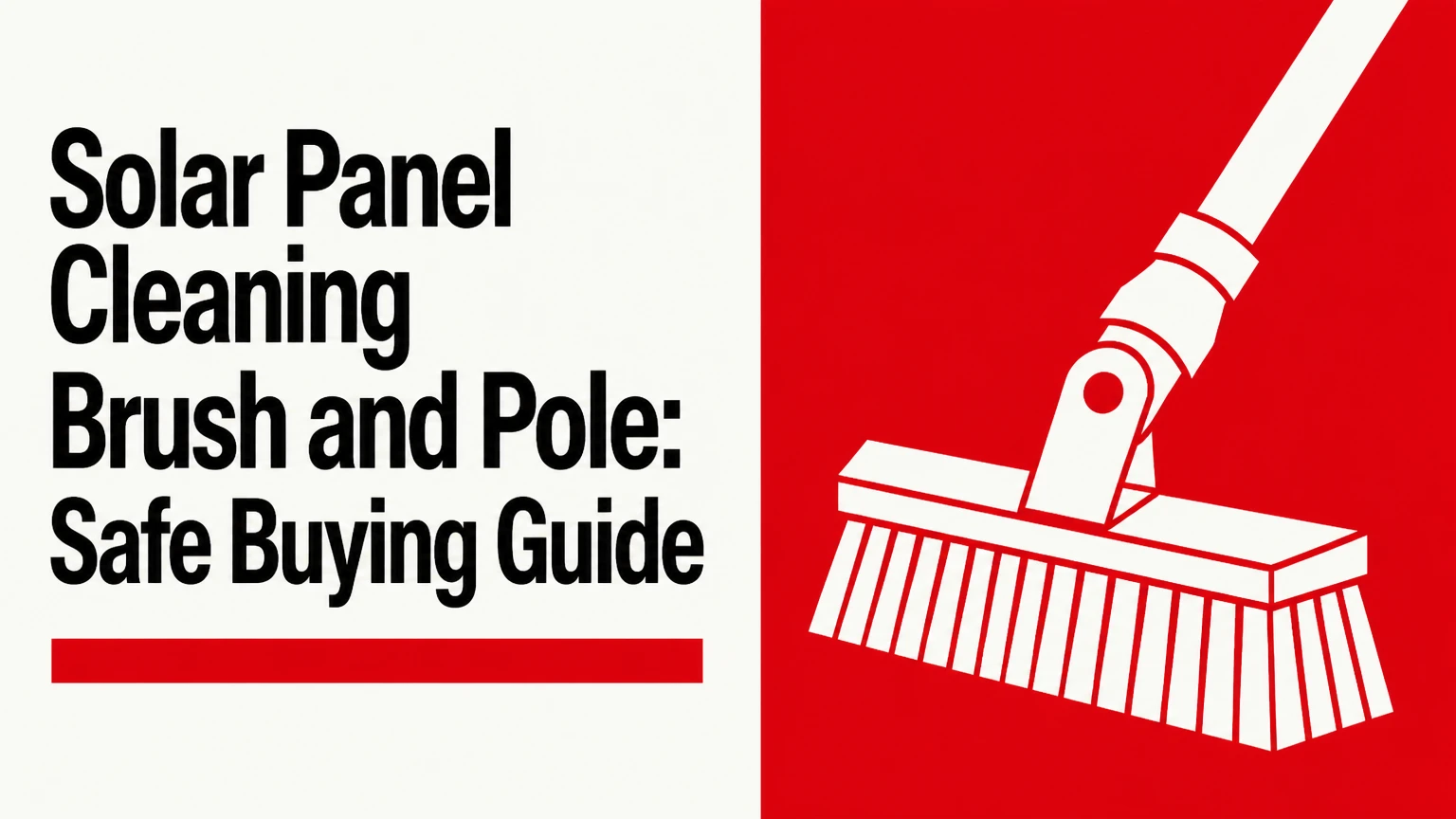 Solar Panel Cleaning Brush and Pole: Safe Buying Guide