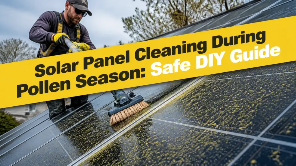 solar panel cleaning during pollen season