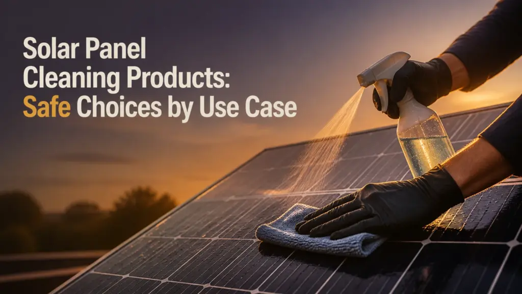 Solar Panel Cleaning Products: Safe Choices by Use Case