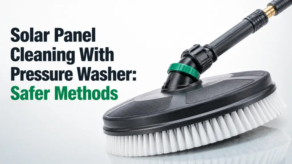 Solar Panel Cleaning With Pressure Washer: Safer Methods