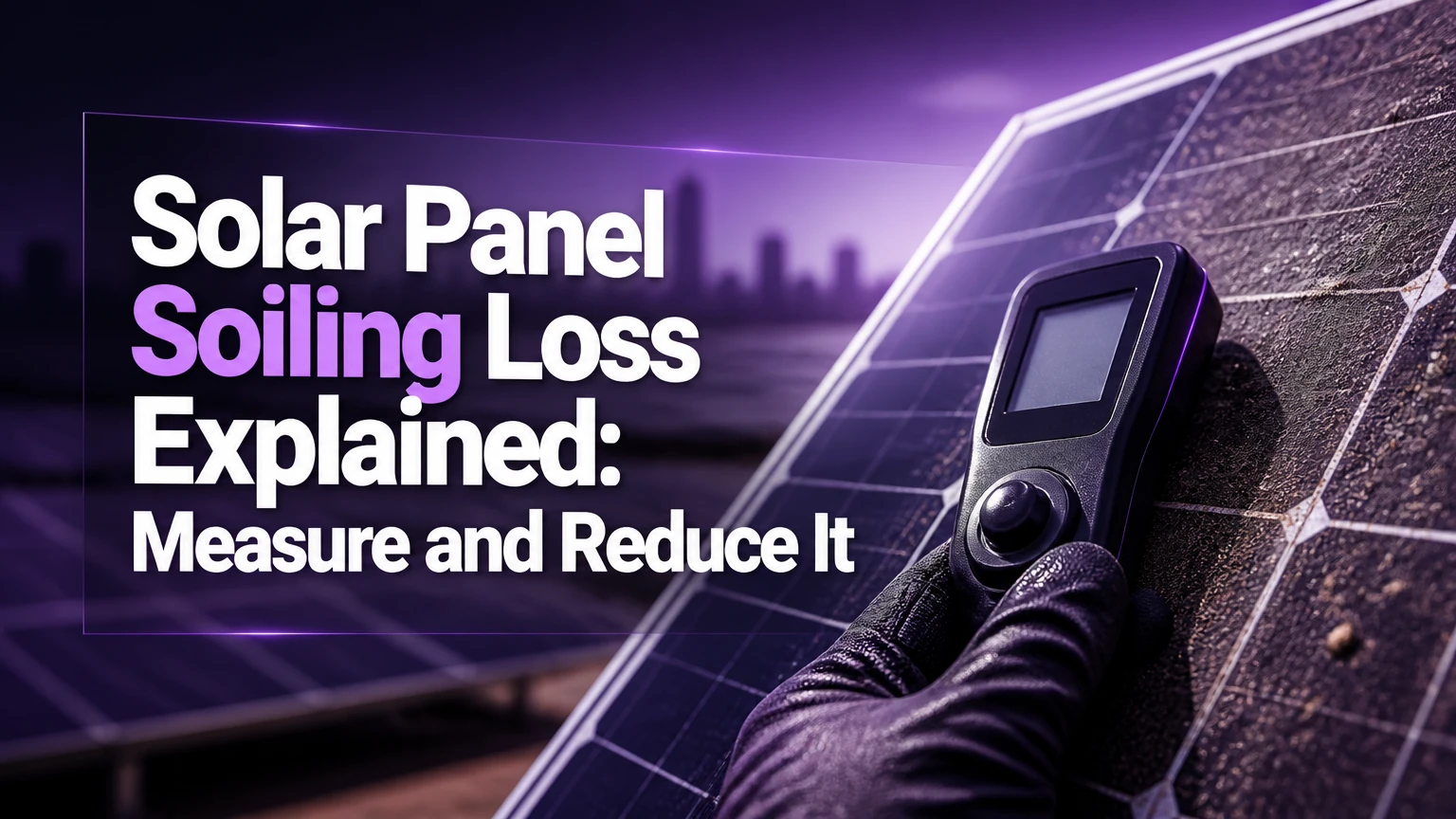 solar panel soiling loss explained