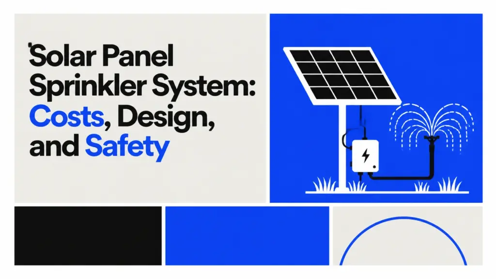 Solar Panel Sprinkler System: Costs, Design, and Safety