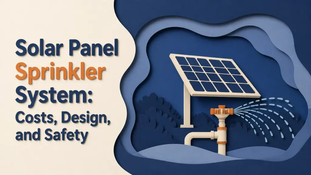 Solar Panel Sprinkler System: Costs, Design, and Safety