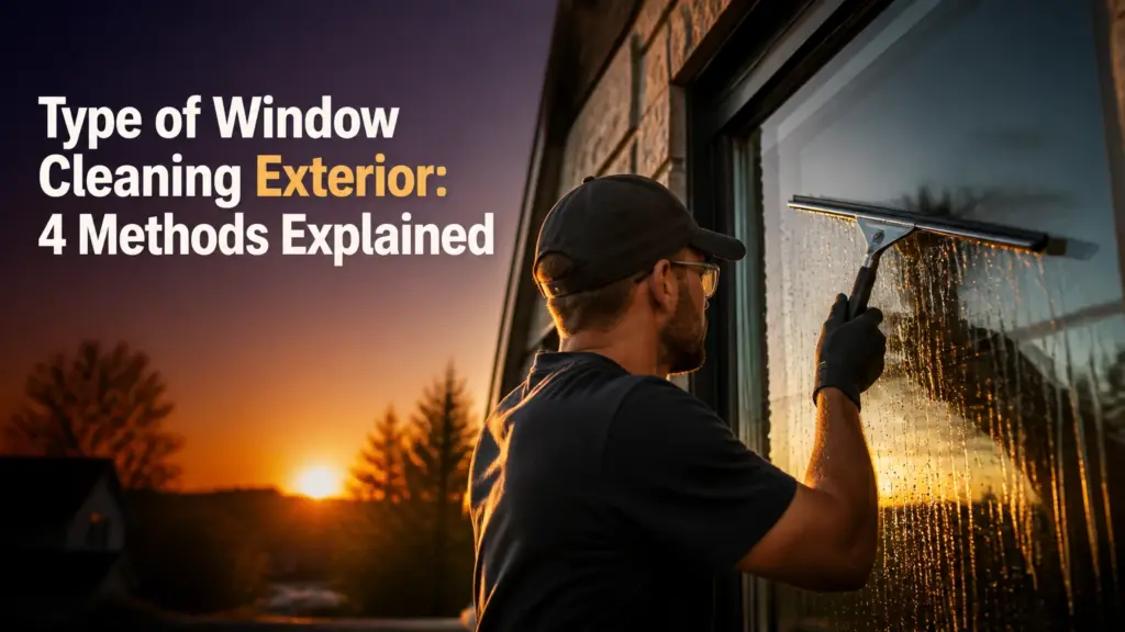 Type of Window Cleaning Exterior: 4 Methods Explained