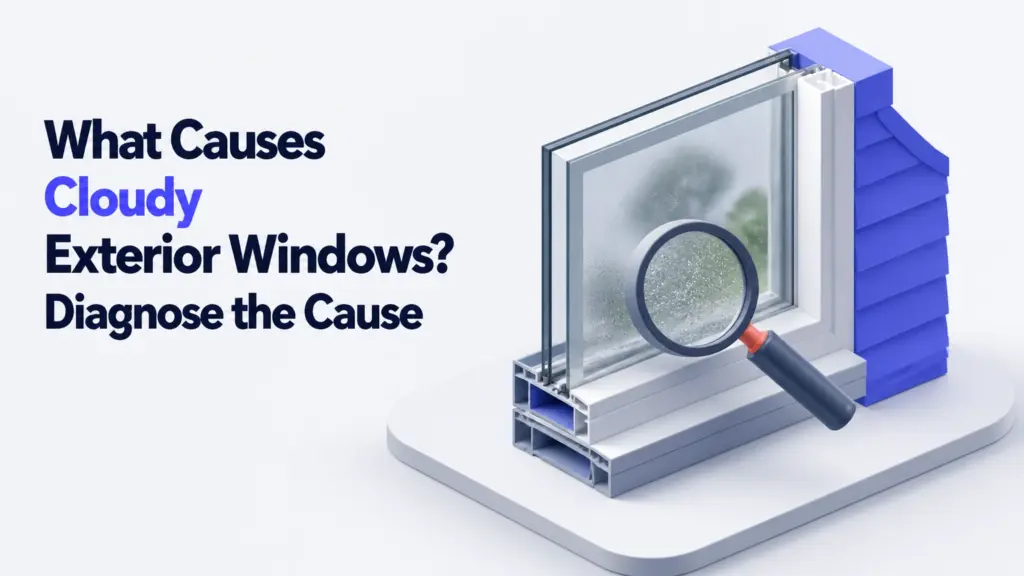 what causes cloudy exterior windows