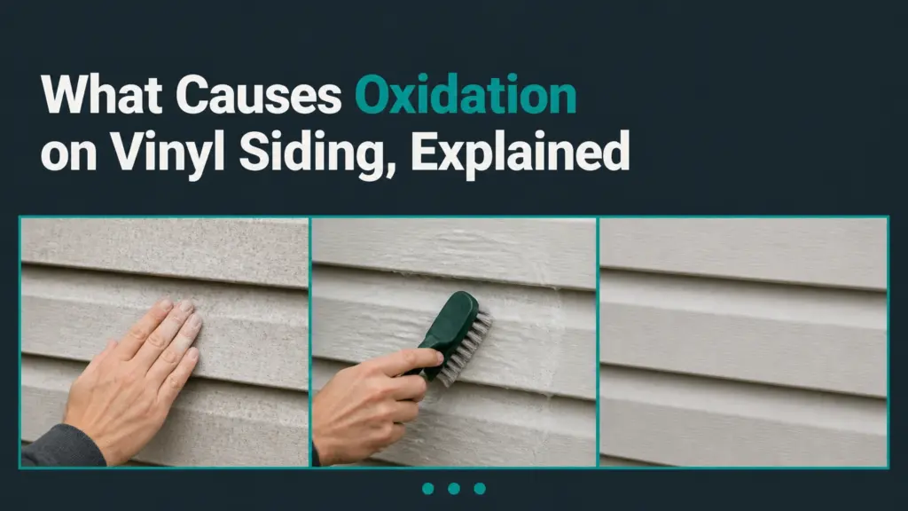 what causes oxidation on vinyl siding