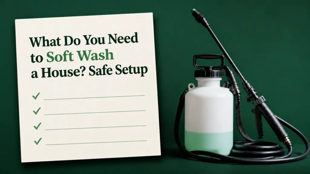 What Do You Need to Soft Wash a House? Safe Setup