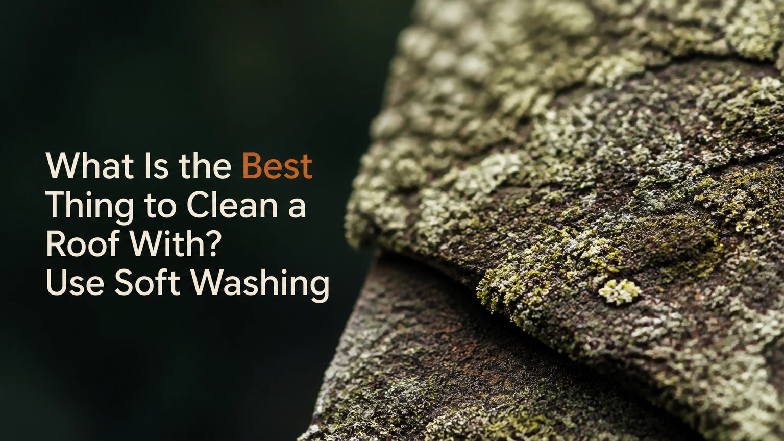What Is the Best Thing to Clean a Roof With? Use Soft Washing