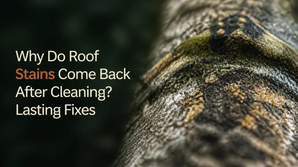 why do roof stains come back after cleaning