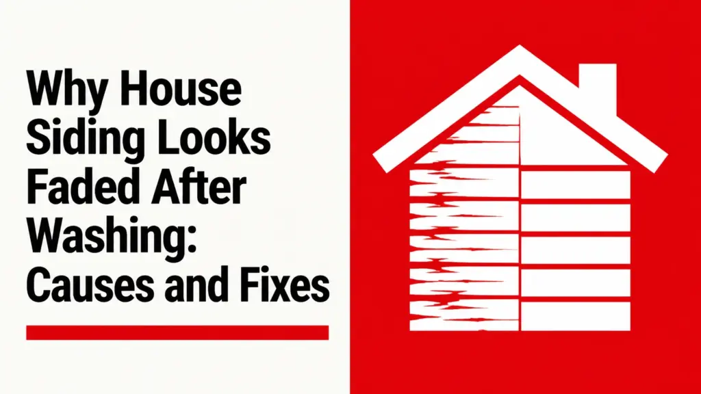 why house siding looks faded after washing