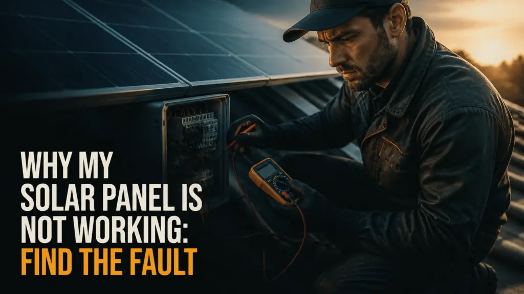 Why My Solar Panel Is Not Working: Find the Fault