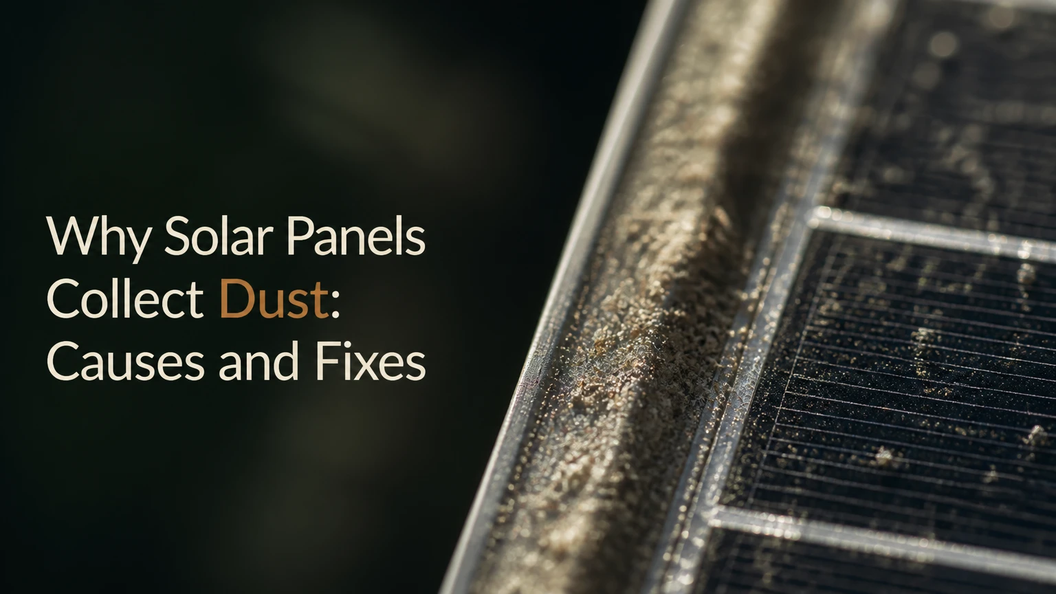 why solar panels collect dust